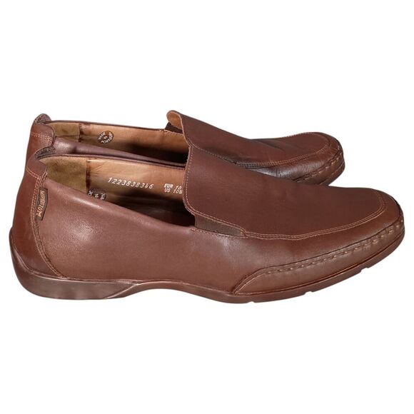 Mephisto Men’s Edlef Loafers 10.5 Brown Leather Slip-On Casual Driving Shoes main image 14